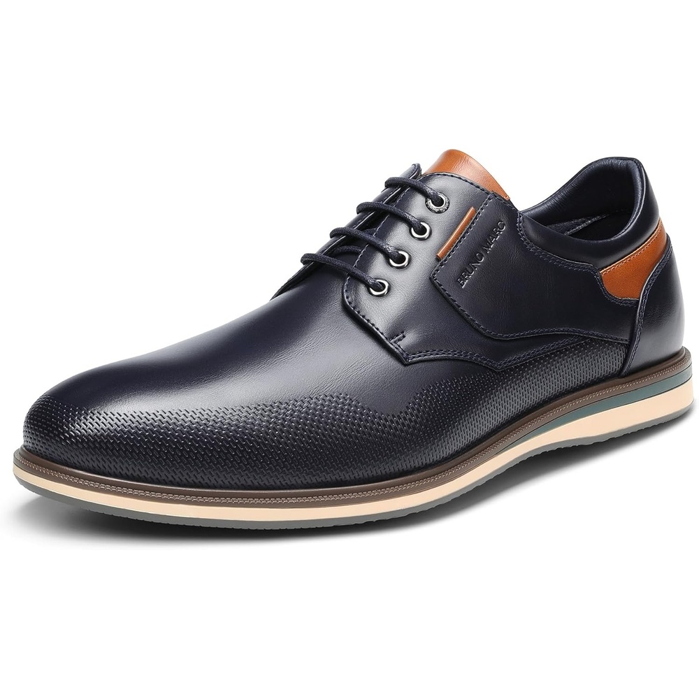 image:imageBruno Marc Mens Casual Dress Business Formal Oxford wearresistant nonslip sole great for office business casual work and daily occasions8Navy