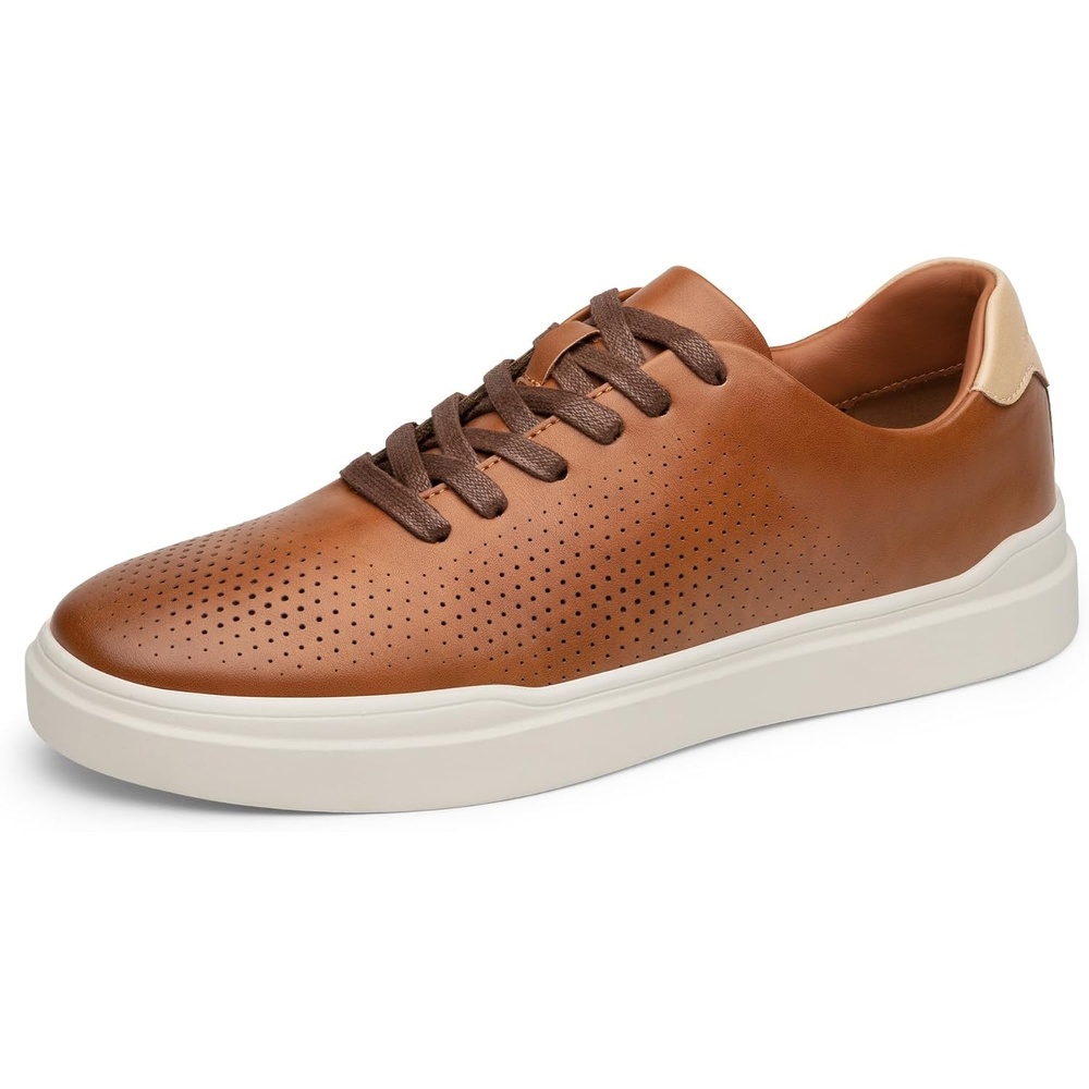 image:imageBruno Marc Mens Casual Dress Fashion Sneakers Shoes  Lightweight Breathable Skate Shoes for Office Work WearBrown