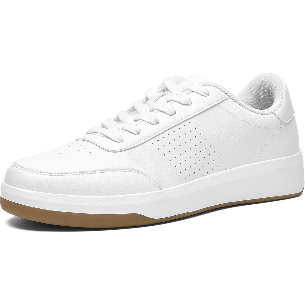 image:imageBruno Marc Mens Casual Dress Sneaker Shoes Comfortable Arch Support Versatile Style for Daily Wear Fashionable LaceUp ShoesWhite