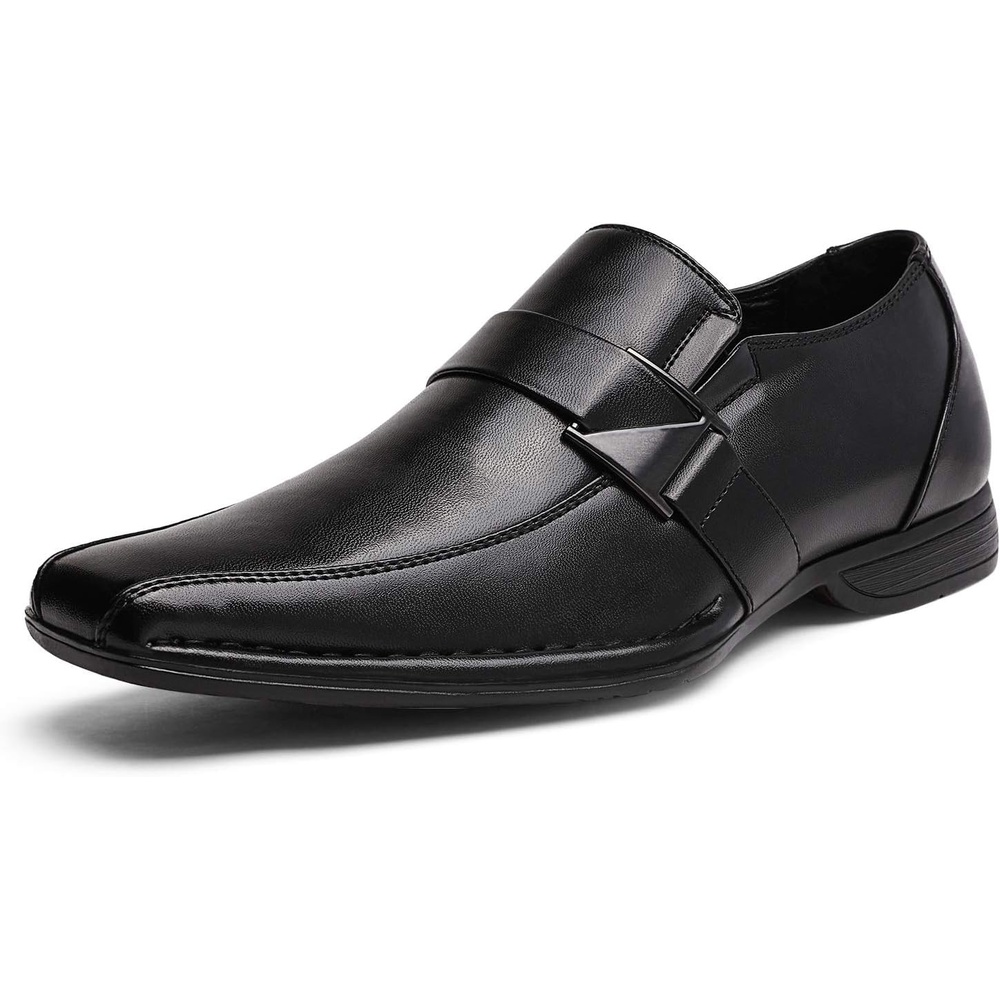 image:imageBruno Marc Mens Classic Slipon Dress Loafers Shoes Classic Square Toe Formal Business Office Wedding Party Church Prom Graduation03black