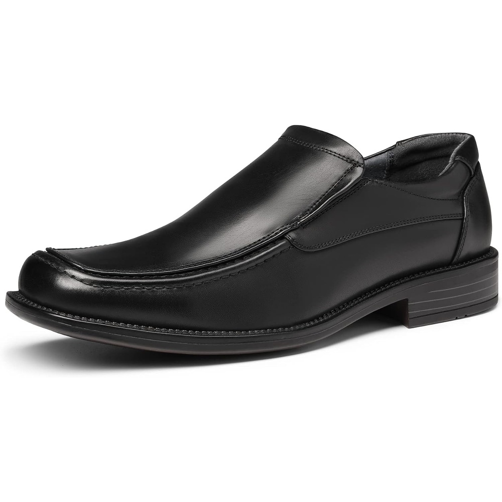 image:imageBruno Marc Mens Slip on Dress Loafers Shoes  Square Toe for Formal Office Footwear Daily Casual WeekendBlack
