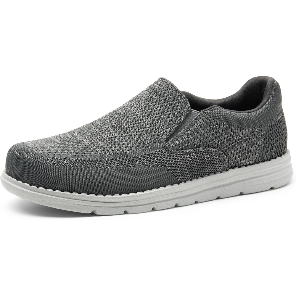 image:imageBruno Marc Mens Slipon Loafers Casual Lightweight Stretch ShoesDark Grey