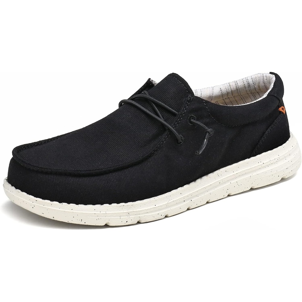 image:imageBruno Marc Womens Slipon Loafers Casual Shoes Ultra Lightweight Breathable Elastic Lace Moccasins Footwear Daily Office Walking Travel JourneyBlack