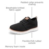 Bruno Marc Boy’s Mesh Dress Sneakers Oxfords | Breathable Knitted Upper, Thick MD Midsole, Non-Slip Rubber Outsole, Brogue Shoes for Boys Daily & Formal Occasions(Black)