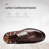 Bruno Marc Men’s Business Shoes Derby Lace-Up Shoes Suit Shoes Leather with Oxford Lining | Cushioned Latex Insole,Wear-Resistant TPR Outsole,Classic Derby Shoes for Business,Wedding & Daily Wear(Dark Brown)