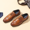 Bruno Marc Men’s Cap-Toe Formal Dress Shoes | Brogue Dress Padded Comfort Non-Slip Stable Sole Regular/Wide Fit, Ideal for Offices, Weddings, Parties & Daily Wear(Brown-wingtip)