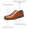 Bruno Marc Men’s Cap-Toe Formal Dress Shoes | Brogue Dress Padded Comfort Non-Slip Stable Sole Regular/Wide Fit, Ideal for Offices, Weddings, Parties & Daily Wear(Brown)