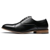 Bruno Marc Men’s Cap-Toe Formal Dress Shoes | Brogue Dress Padded Comfort Non-Slip Stable Sole Regular/Wide Fit, Ideal for Offices, Weddings, Parties & Daily Wear(Black)