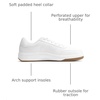 Bruno Marc Men’s Casual Dress Sneaker Shoes | Comfortable Arch Support, Versatile Style for Daily Wear, Fashionable Lace-Up Shoes(White)