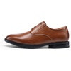 Bruno Marc Men’s Classic Comfort Oxford Shoes | Timeless Stylish Breathable, Slip-Resistant, All-Day Support for Formal, Casual, Ceremonial Occasions(Brown)