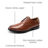 Bruno Marc Men’s Classic Comfort Oxford Shoes | Timeless Stylish Breathable, Slip-Resistant, All-Day Support for Formal, Casual, Ceremonial Occasions(Brown)