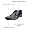 Bruno Marc Men’s Classic Modern Formal Oxfords Lace Up Leather Lined Dress Shoes(Black)