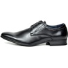 Bruno Marc Men’s Classic Modern Formal Oxfords Lace Up Leather Lined Dress Shoes(Black)