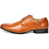 Bruno Marc Men’s Classic Modern Formal Oxfords Lace Up Leather Lined Dress Shoes(Brown)