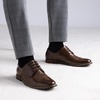 Bruno Marc Men’s Classic Modern Oxford Dress Shoes | Smooth Synthetic Leather Upper,Adjustable Lace-Up Closure, Non-Slip Flexible Rubber Outsole for Office & Formal Occasions(Dark Brown)
