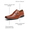 Bruno Marc Men’s Classic Slip-on Dress Loafers Shoes | Classic Square Toe Formal Business Office Wedding Party Church Prom Graduation(Brown)