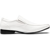 Bruno Marc Men’s Classic Square-Toe Slip-on Loafers | Comfort Classic Square Toe Business Daily Office Wedding Party Church Prom Graduation(White)