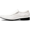 Bruno Marc Men’s Classic Square-Toe Slip-on Loafers | Comfort Classic Square Toe Business Daily Office Wedding Party Church Prom Graduation(White)
