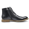 Bruno Marc Men’s Dress Derby Boots | Lace-Up & Side Zipper Closure,Latex Padded Insole, Flexible Rubber Outsole for Business Casual Occasions(Black)