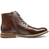 Bruno Marc Men’s Dress Derby Boots | Lace-Up & Side Zipper Closure,Latex Padded Insole, Flexible Rubber Outsole for Business Casual Occasions(Dark Brown)