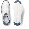Bruno Marc Men’s Dress Fashion Sneakers Shoes | All-day Comfort Lightweight Minimalist Thick Sole Platform Walking Shoes for Business Casual & Everyday Wear(White/Blue)