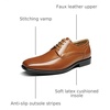 Bruno Marc Men’s Dress Formal Classic Lace-up Oxfords | Breathable Leather Lining, Cushioned Insole, Anti-slip Outsole, Ideal for Wedding, Business, Work & Formal Occasions(Brown)