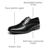 Bruno Marc Men’s Dress Formal Classic Lace-up Oxfords | Breathable Leather Lining, Cushioned Insole, Anti-slip Outsole, Ideal for Wedding, Business, Work & Formal Occasions(Black)