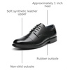 Bruno Marc Men’s Dress Oxford Classic Cap Toe Shoes | Classic Cap Toe Oxfords, Lace-Up, for Weddings, Office, Daily Commutes, Nights Out, All-Day Comfort(Black)