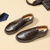 Bruno Marc Men’s Dress Oxford Classic Cap Toe Shoes | Classic Cap Toe Oxfords, Lace-Up, for Weddings, Office, Daily Commutes, Nights Out, All-Day Comfort(Dark Brown)