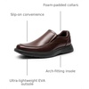 Bruno Marc Men’s Dress Shoes Slip on Formal Loafers | Ultra Lightweight Comfortable Shock-absorbing Classic Business Wedding Church Office Prom Daily(Dark Brown)