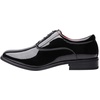 Bruno Marc Men’s Faux Patent Leather Tuxedo Dress Shoes | Comfortable Breathable Lining, Cushioned Insole, Non-slip Outsole, Ideal for Weddings, Formal Events & Tuxedo Matches(Black)