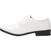 Bruno Marc Men’s Faux Patent Leather Tuxedo Dress Shoes | Comfortable Breathable Lining, Cushioned Insole, Non-slip Outsole, Ideal for Weddings, Formal Events & Tuxedo Matches(White)