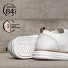 Bruno Marc Men’s KnitFlex Craft Mesh Oxfords Sneakers | Breathable Woven Knit Upper, Wear-Resistant Rubber Sole, Thick EVA Insole, Chunky Sole for Office & Casual Daily Wear(6-white)