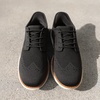 Bruno Marc Men’s KnitFlex Craft Mesh Oxfords Sneakers | Breathable Woven Knit Upper, Wear-Resistant Rubber Sole, Thick EVA Insole, Chunky Sole for Office & Casual Daily Wear(Black-hands Free)