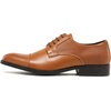 Bruno Marc Men’s Oxford Dress Shoes | Vegan Leather Oxfords, Soft PU Insole, Rubber Outsole, for Business, Weddings, Formal Events, Gift Box Packaging for Gifting(Brown)