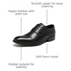 Bruno Marc Men’s Oxford Dress Shoes | Vegan Leather Oxfords, Soft PU Insole, Rubber Outsole, for Business, Weddings, Formal Events, Gift Box Packaging for Gifting(Black)