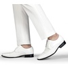 Bruno Marc Men’s Patent Tuxedo Dress Formal Oxfords | Classic Lace-up Formal Oxfords Patent Vegan Leather Shoes Ultimate Comfort Lightweight and Flexible(White-pat)