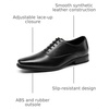 Bruno Marc Men’s Plain-Toe Lace Up Dress Oxfords | Men’s Oxfords Wesley Lace Up Soft Plain-Toe Classic Dress Shoes Ideal for Office, Weddings, Gifting, All-Day Comfort(Black)