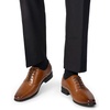 Bruno Marc Men’s Plain-Toe Lace Up Dress Oxfords | Men’s Oxfords Wesley Lace Up Soft Plain-Toe Classic Dress Shoes Ideal for Office, Weddings, Gifting, All-Day Comfort(Brown)