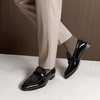 Bruno Marc Men’s Tuxedo Loafers Slip-on Dress Shoes | Shiny Patent Velvet Wedding Party Prom Banquet Graduation Suit Formal Office(Black-velvet)