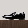 Bruno Marc Men’s Tuxedo Loafers Slip-on Dress Shoes | Shiny Patent Velvet Wedding Party Prom Banquet Graduation Suit Formal Office(Black-velvet)