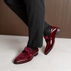 Bruno Marc Men’s Tuxedo Loafers Slip-on Dress Shoes | Shiny Patent Velvet Wedding Party Prom Banquet Graduation Suit Formal Office(Burgundy)