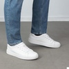 Bruno Marc Men’s WaveFlex CoreLux Casual Dress Sneakers | All-Day Comfortable Lightweight Skating Fashion Business Tennis Lace-up Non-slip Lowtop Office Simpledress Versatile Style(White)