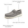 Bruno Marc Women’s Slip-on Loafers Casual Shoes | Ultra Lightweight Breathable Elastic Lace Moccasins Footwear Daily Office Walking Travel Journey(Grey)