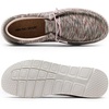 Bruno Marc Women’s Slip-on Loafers Casual Shoes | Ultra Lightweight Breathable Elastic Lace Moccasins Footwear Daily Office Walking Travel Journey(Grey Pink)