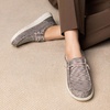 Bruno Marc Women’s Slip-on Loafers Casual Shoes | Ultra Lightweight Breathable Elastic Lace Moccasins Footwear Daily Office Walking Travel Journey(Grey Pink)