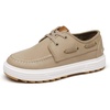 Bruno Marc Boys Boat Shoes Loafers Casual Dress Shoes | School Slip on Classic Moccasin Toe Cushioned Comfort Easy Slip-On with Elastic Laces Casual School Daily Wear(Tan)