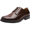 Bruno Marc Men’s Business Shoes Derby Lace-Up Shoes Suit Shoes Leather with Oxford Lining | Cushioned Latex Insole,Wear-Resistant TPR Outsole,Classic Derby Shoes for Business,Wedding & Daily Wear(Dark Brown)