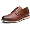 Bruno Marc Men’s Casual Dress Business Formal Oxford | wear-resistant non-slip sole, great for office, business, casual, work and daily occasions(9/Brown)