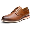 Bruno Marc Men’s Casual Dress Business Formal Oxford | wear-resistant non-slip sole, great for office, business, casual, work and daily occasions(9/Tan)